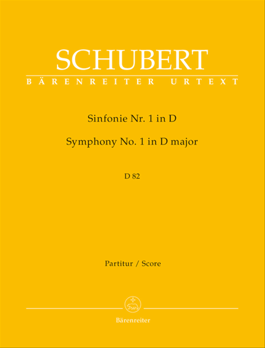 Symphony, No. 1 D major D 82 Orchestra scores gallery preview page 1