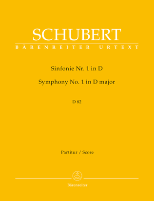 Symphony, No. 1 D major D 82