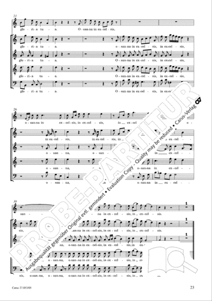 Creation Mass in A-major after Joseph Haydn (Schopfungsmesse in A nach Joseph Haydn) 4-Part scores gallery preview page 24
