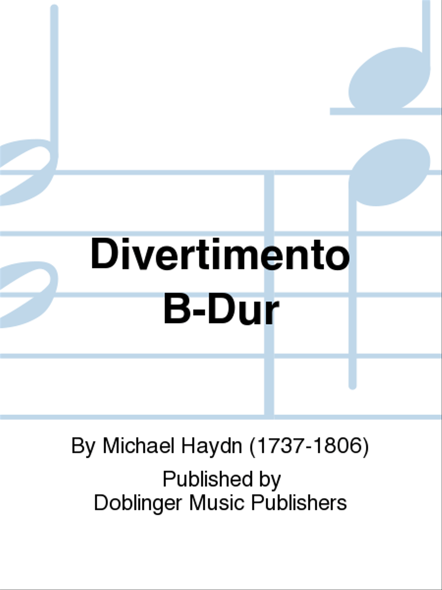 Divertimento B-Dur Oboe scores gallery preview page 1