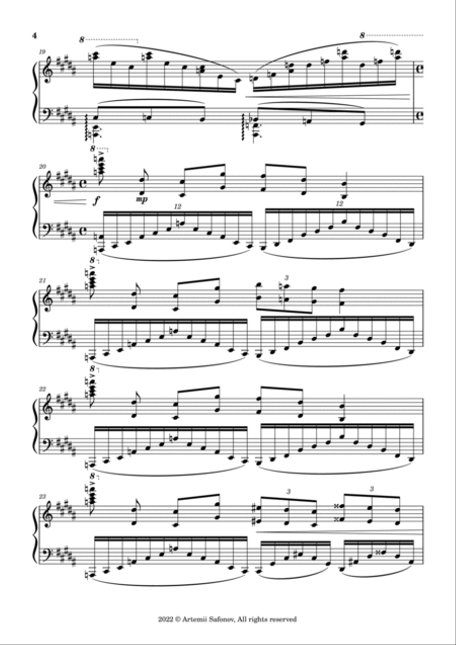 Space Piano Solo scores gallery preview page 4