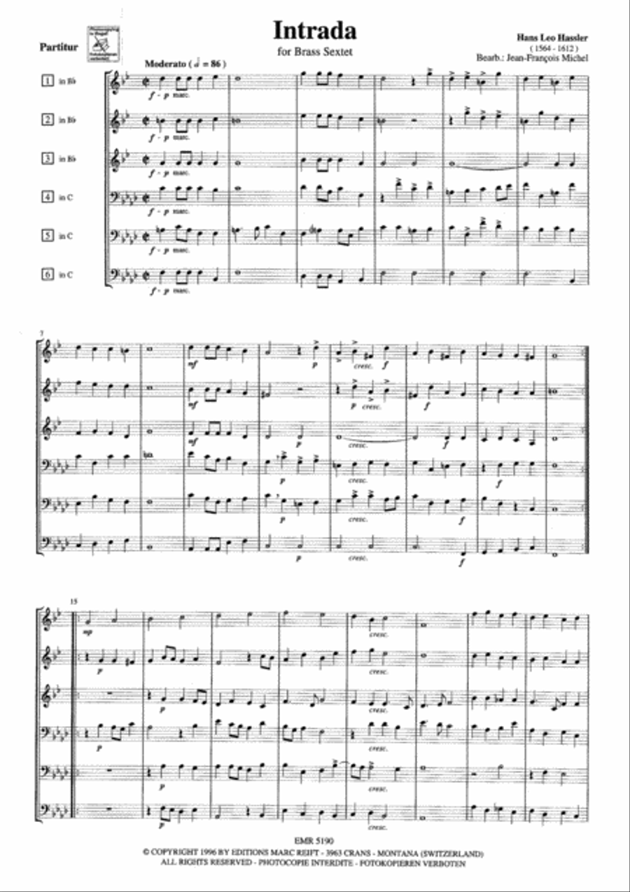 Brass Sextet Brass Ensemble scores gallery preview page 3