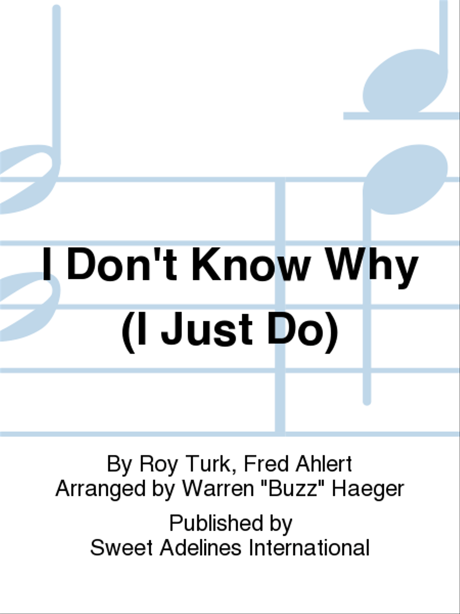 I Don't Know Why (I Just Do) A Cappella scores gallery preview page 1