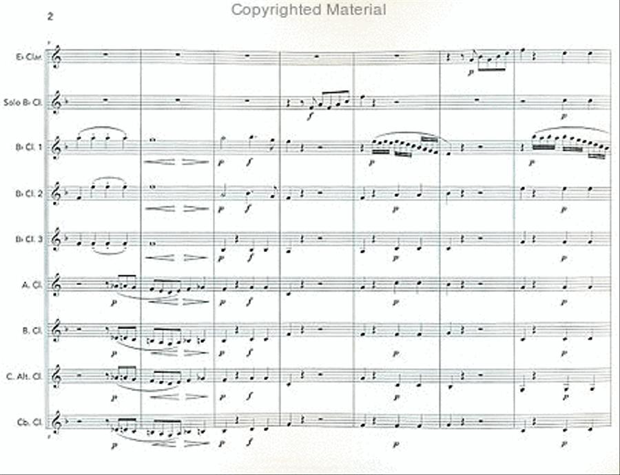 Sextet, Op. 81b Clarinet Choir scores gallery preview page 3