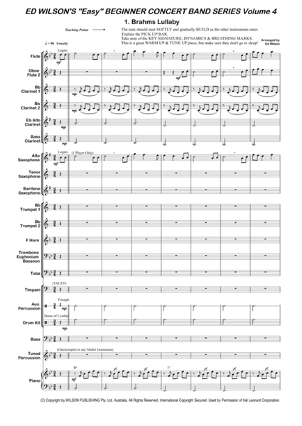 Ed Wilson's Easy Beginner Concert Band Series VOLUME 4 image number null