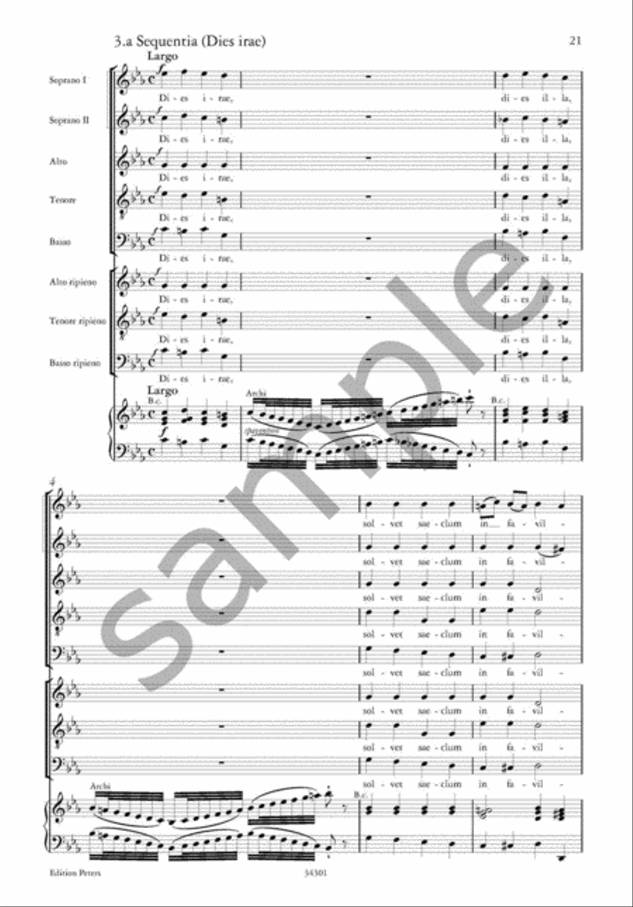 Requiem (Messa de' morti) in C minor (Vocal Score) SA scores gallery preview page 10