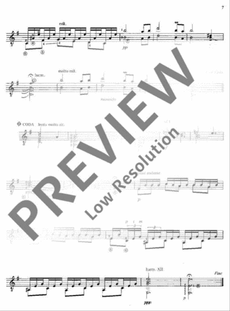 Six Pieces Six Pieces Classical Guitar scores gallery preview page 10