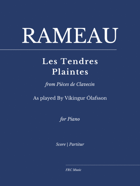 Les tendres plaintes (for Piano Solo) as played by Víkingur Ólafsson image number null