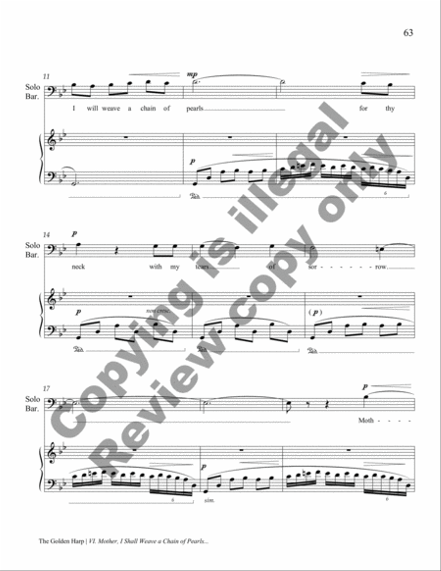 The Golden Harp (Piano/Choral Score) image number null