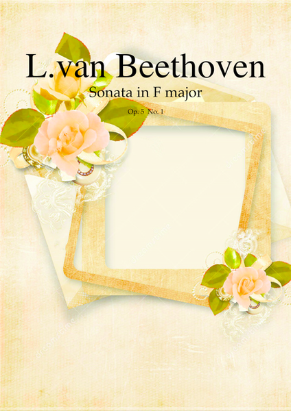 Sonata in F major Op.5 No.1 by Ludwig van Beethoven for cello and piano