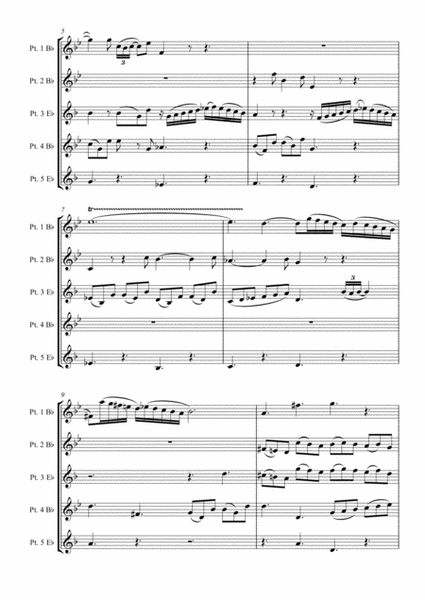 Brass Quintet - Four 3-Part Inventions image number null
