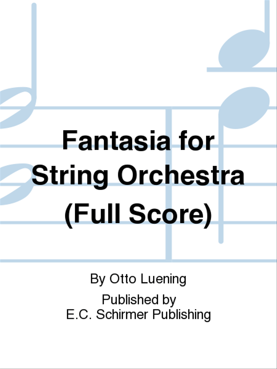 Fantasia for String Orchestra String Orchestra scores gallery preview page 1