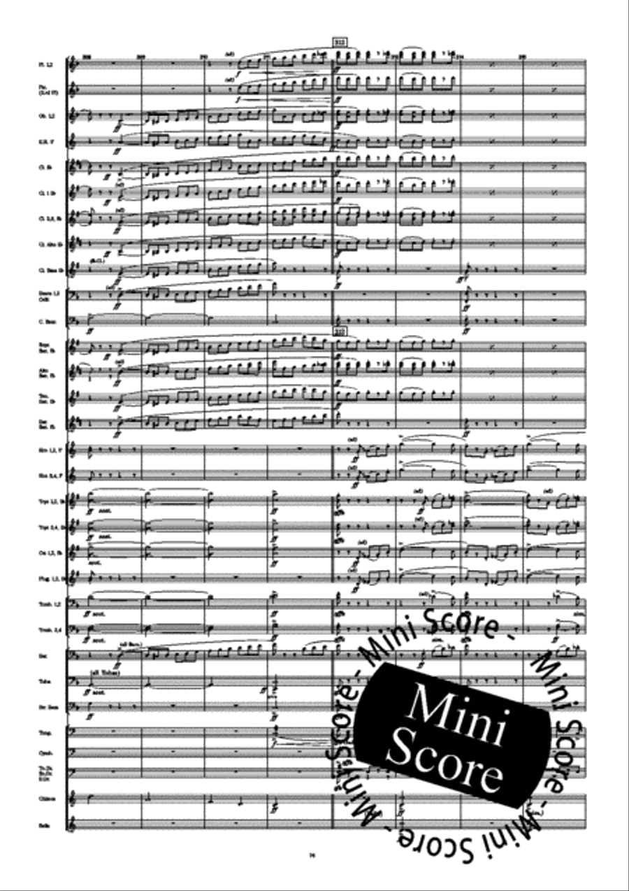 Fourth Symphony Concert Band scores gallery preview page 84