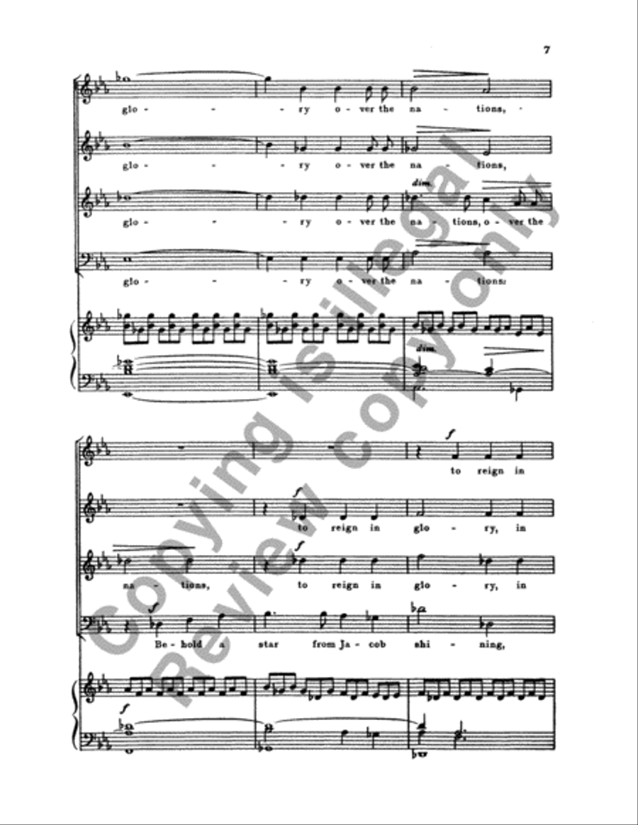 Behold a Star from Jacob Shining 4-Part scores gallery preview page 8