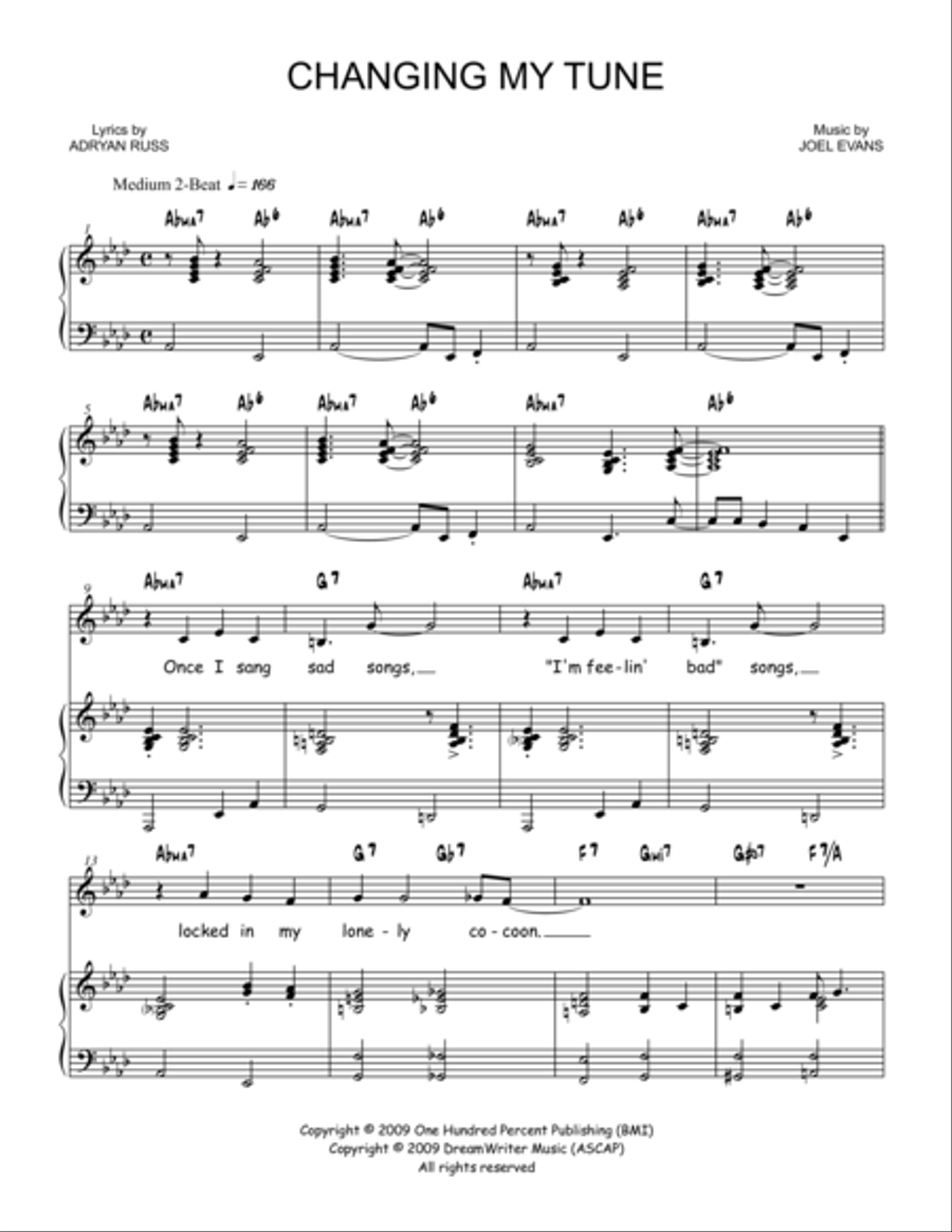 Changing My Tune Voice scores gallery preview page 1