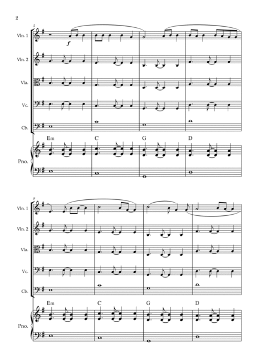 All Of Me String Quintet scores gallery preview page 2