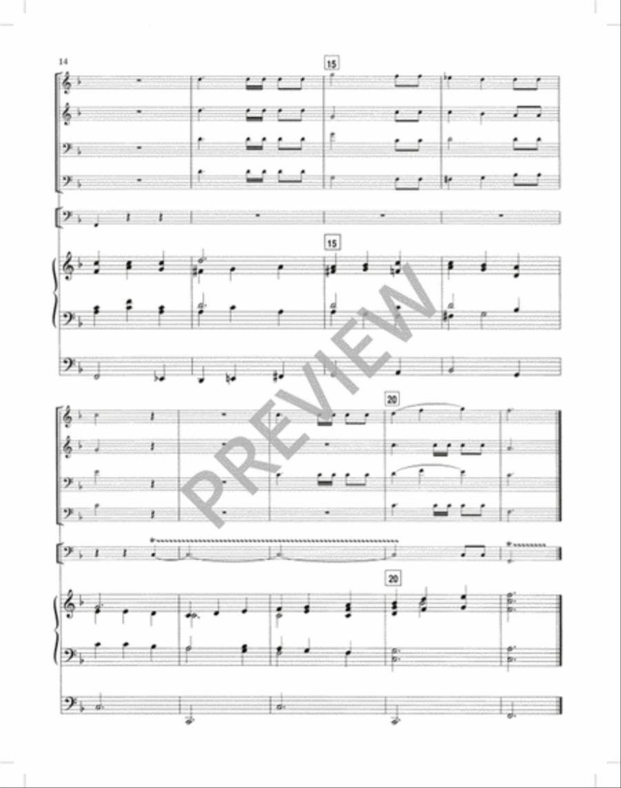 Festival Hymns for Organ, Brass, and Timpani - Volume 4, General Trombone scores gallery preview page 17