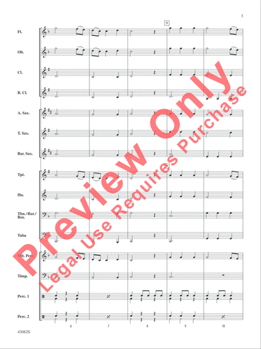 Medieval Dance Concert Band scores gallery preview page 4