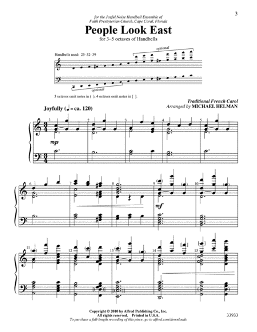 People, Look East People, Look East Handbell Choir scores gallery preview page 2