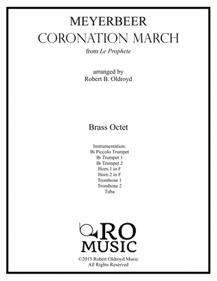 Coronation March from The Prophet for Brass Octet