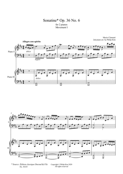 Muzio Clementi Piano Sonatine Op. 36 No. 6 Complete Movements