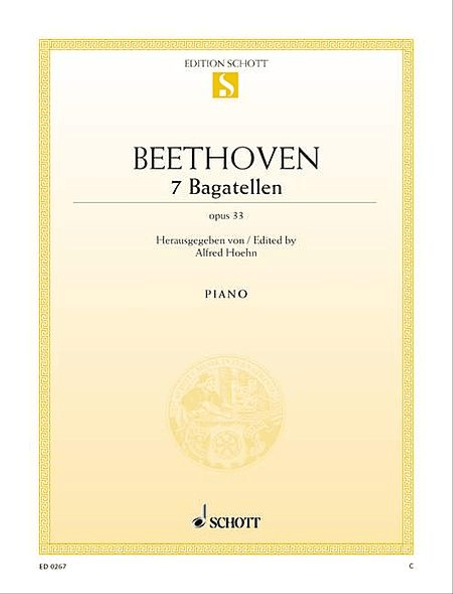 7 Bagatelles, Op. 33 Piano Solo scores gallery preview page 1