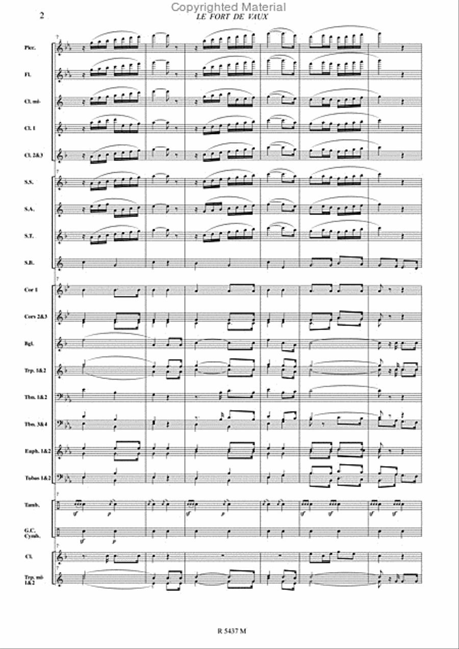 Le fort de vaux Le fort de vaux Concert Band scores gallery preview page 3