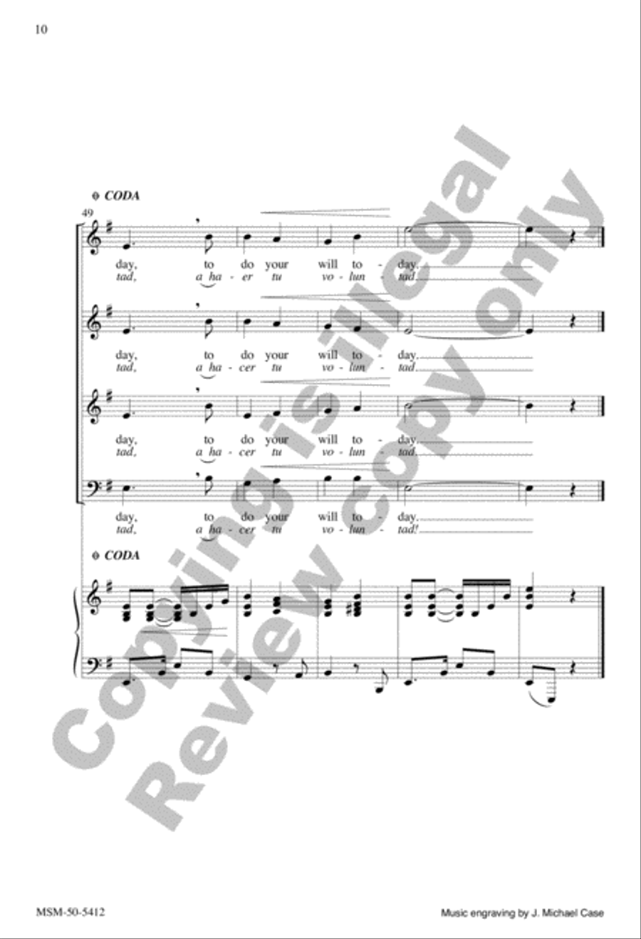 The Lord Now Sends Us Forth (Enviado soy de Dios) SA scores gallery preview page 10