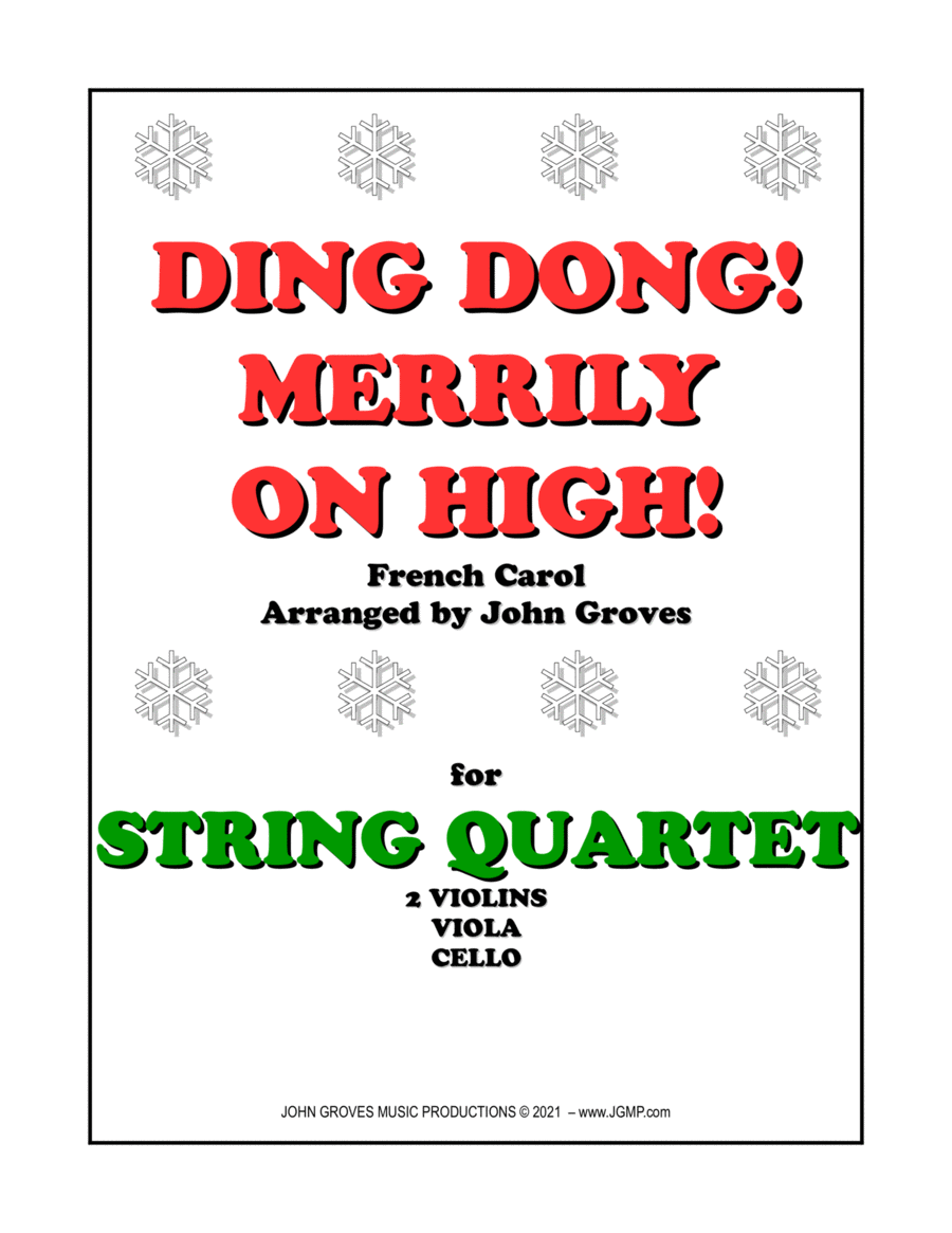 Ding Dong! Merrily on High! - String Quartet image number null