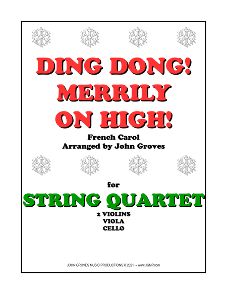 Ding Dong! Merrily on High! - String Quartet image number null