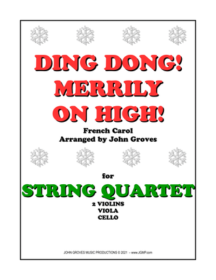 Ding Dong! Merrily on High! - String Quartet
