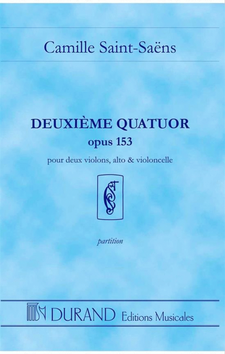 Quatuor N 2 Op 153 - Poche