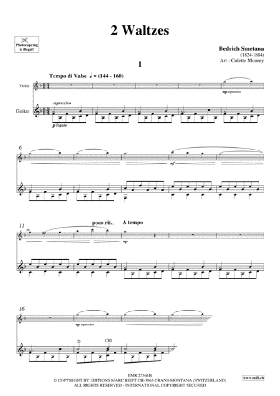 2 Waltzes Violin scores gallery preview page 3