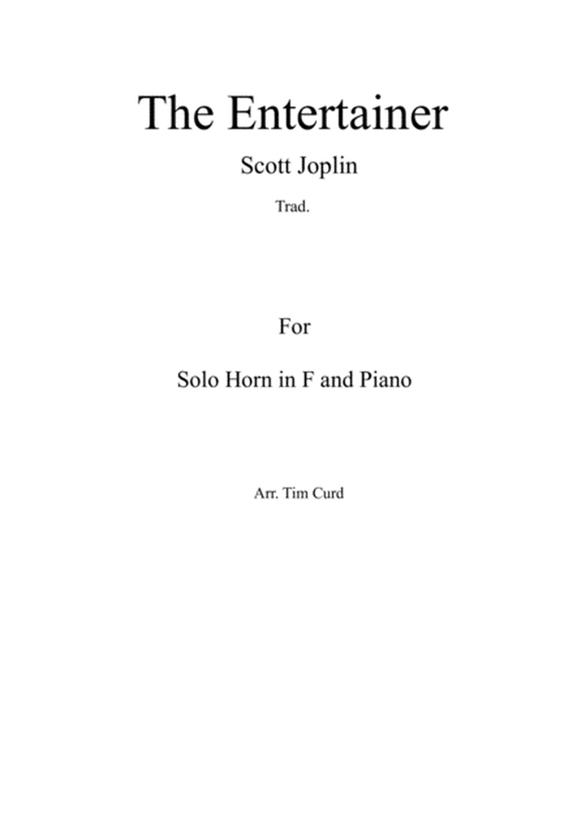 The Entertainer. For Solo Horn in F and Piano image number null