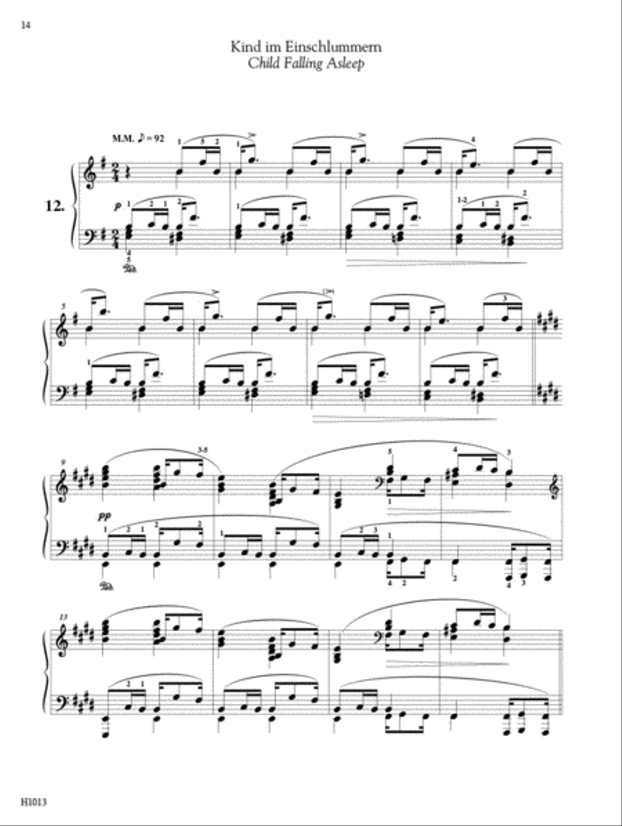 Schumann -- Scenes from Childhood, Op. 15 Piano Solo scores gallery preview page 4