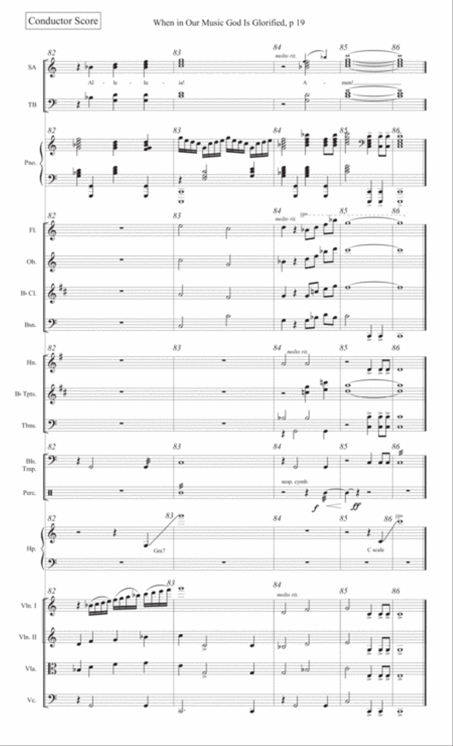 When in Our Music God Is Glorified 4-Part scores gallery preview page 21