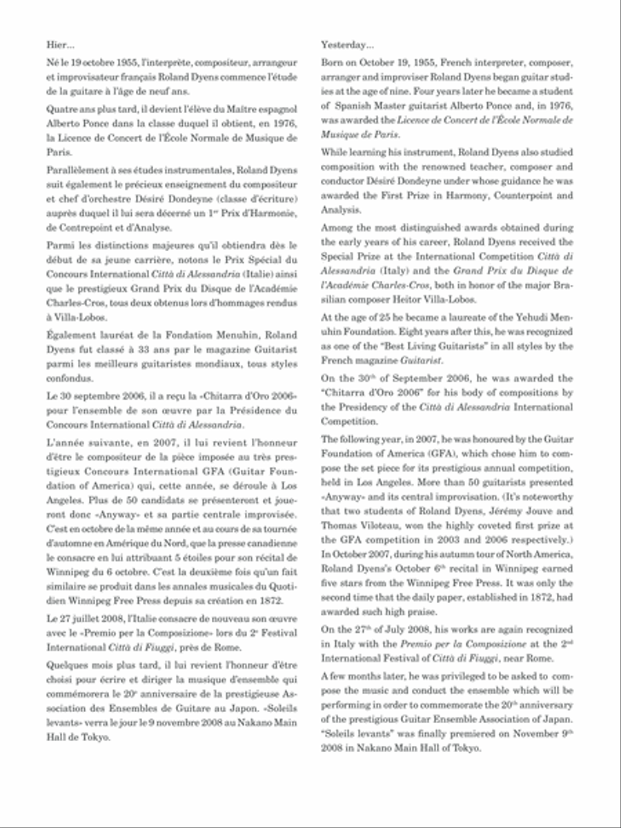 Comme le jour... Classical Guitar scores gallery preview page 3