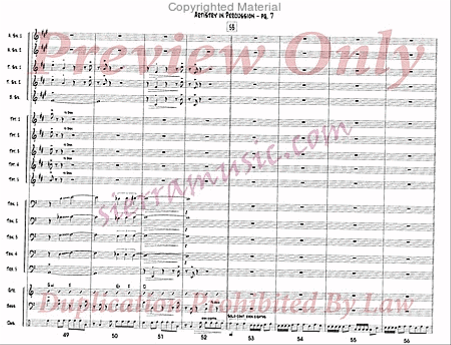Artistry In Percussion Jazz Ensemble scores gallery preview page 8
