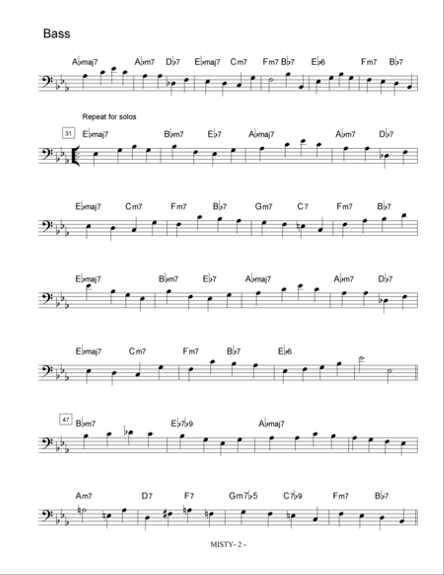 Misty Jazz Ensemble scores gallery preview page 3