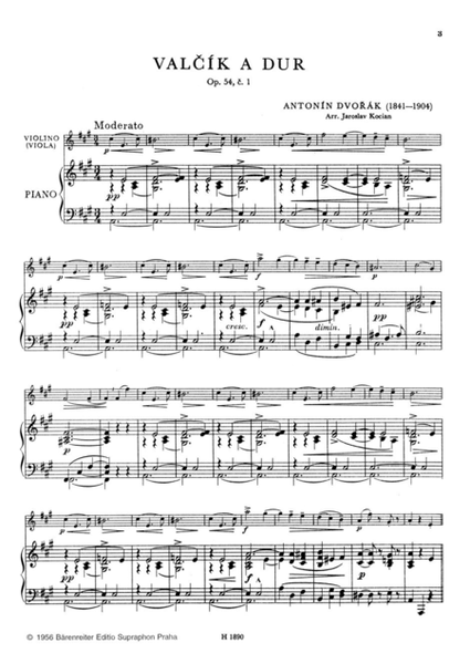 Zwei Walzer no. 1, 4, op. 54