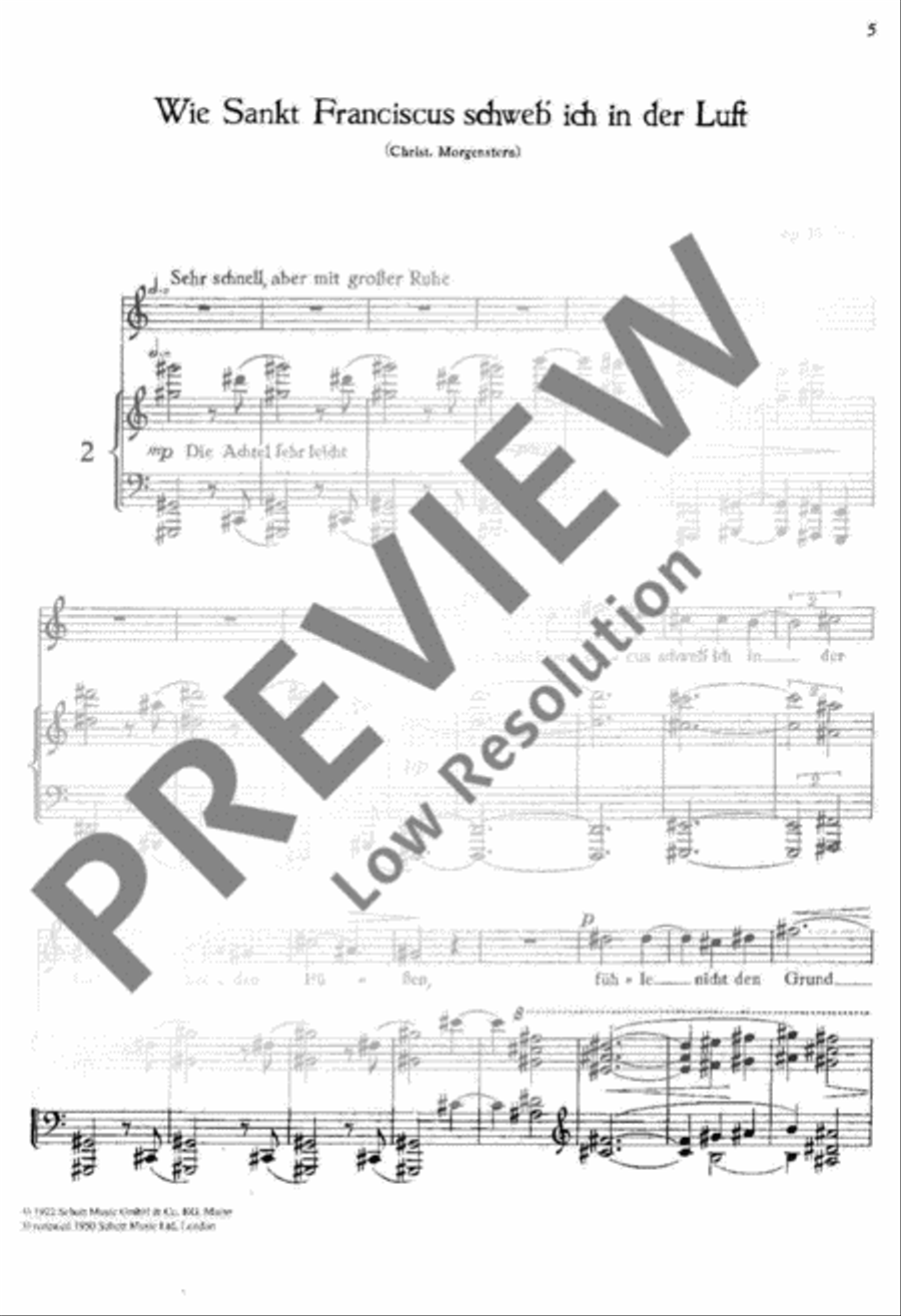 Songs with piano Soprano Voice scores gallery preview page 6