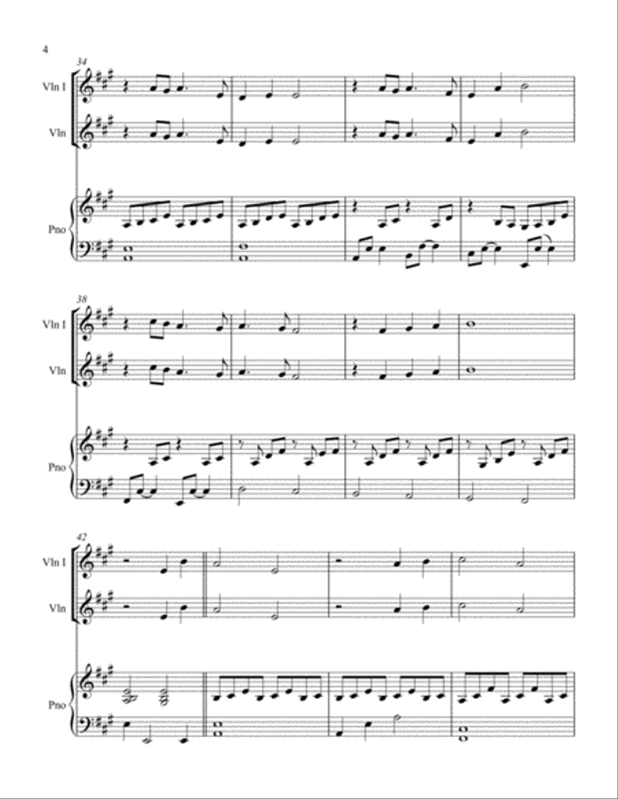 Nearer Still Nearer Violin Solo scores gallery preview page 4