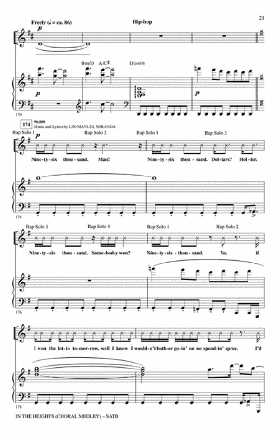 In the Heights In the Heights 4-Part scores gallery preview page 4