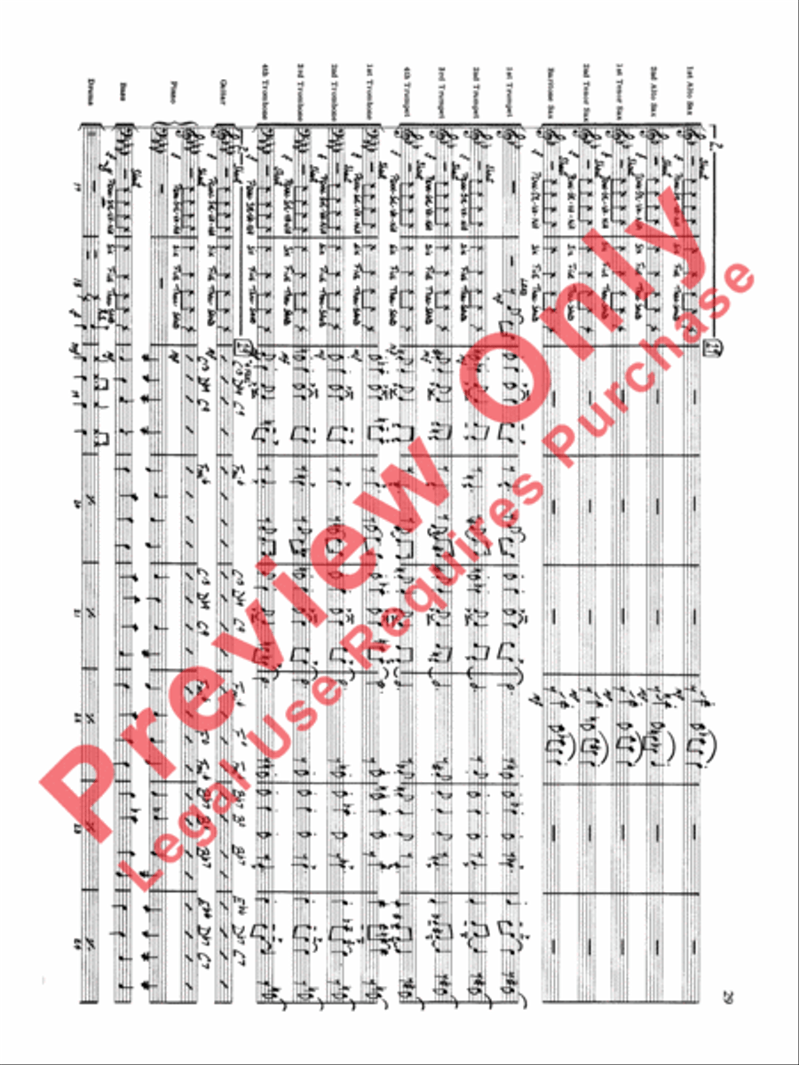 Original Big Band Sounds Big Band scores gallery preview page 30