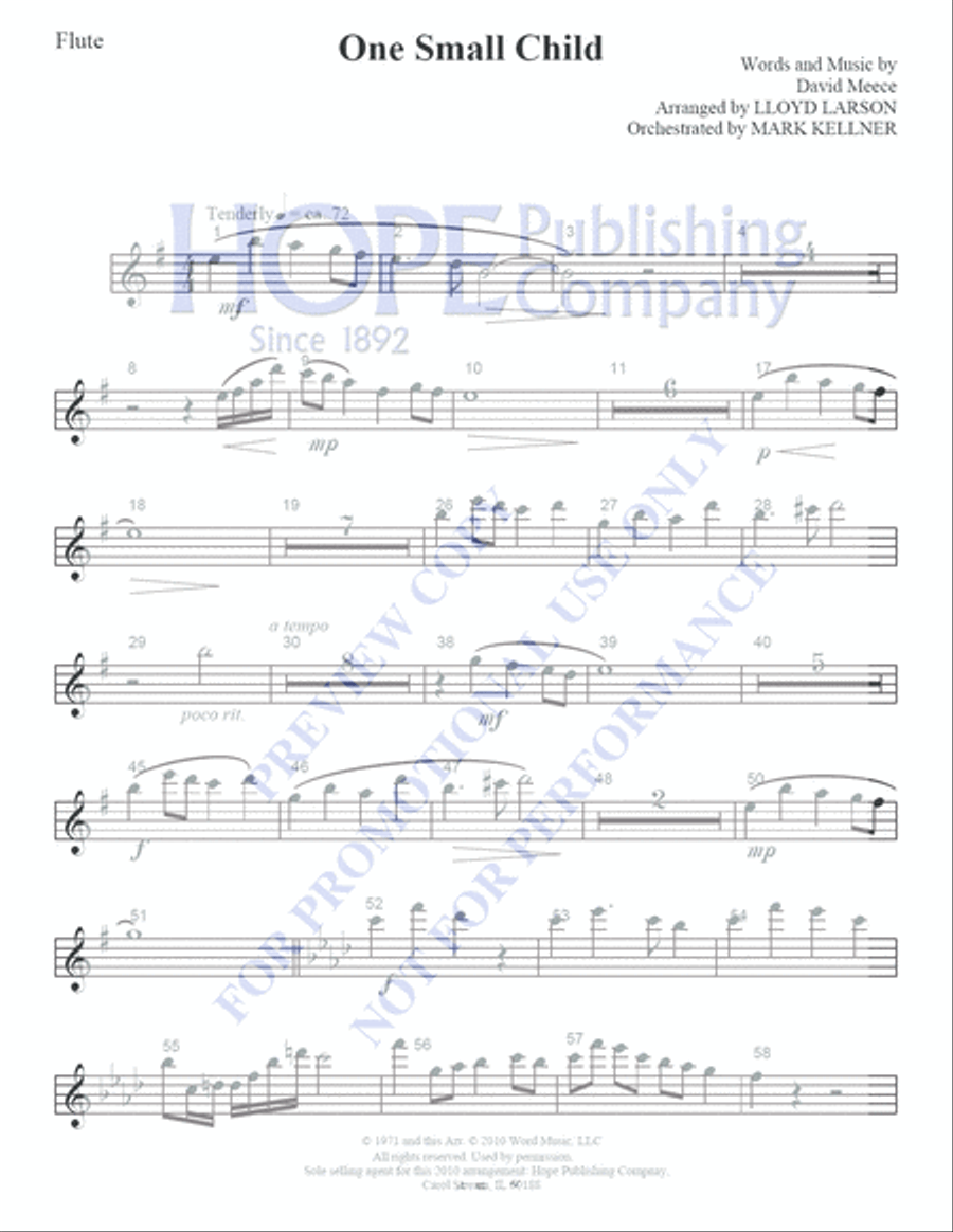 One Small Child Orchestra scores gallery preview page 18