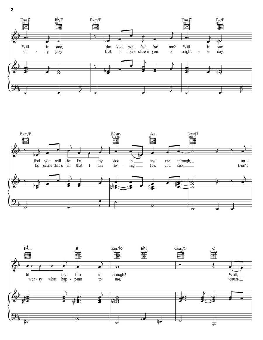 You And I Piano, Vocal, Guitar scores gallery preview page 2