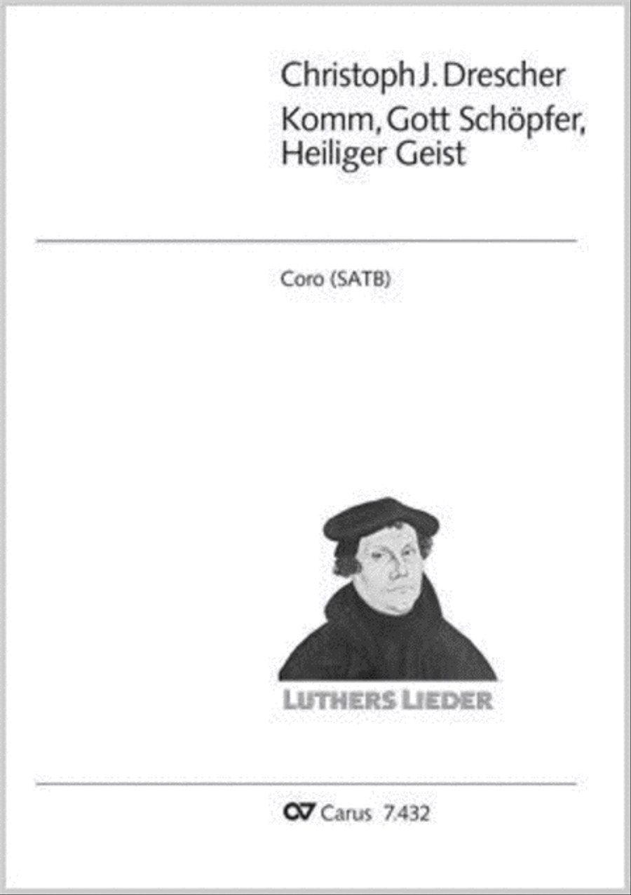 Come, Holy Ghost, our souls inspire (Komm, Gott Schopfer, Heiliger Geist) 4-Part scores gallery preview page 1