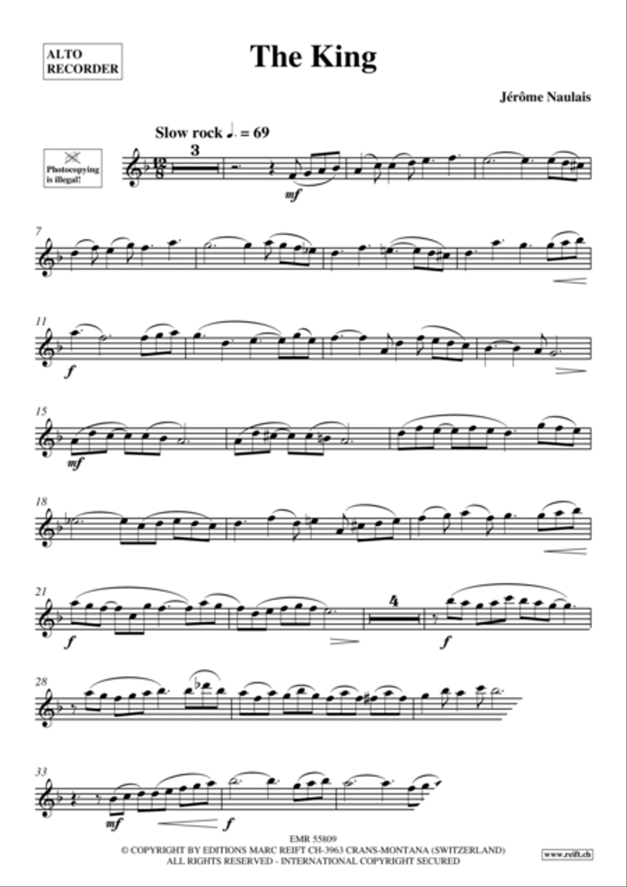 The King Alto Recorder scores gallery preview page 4