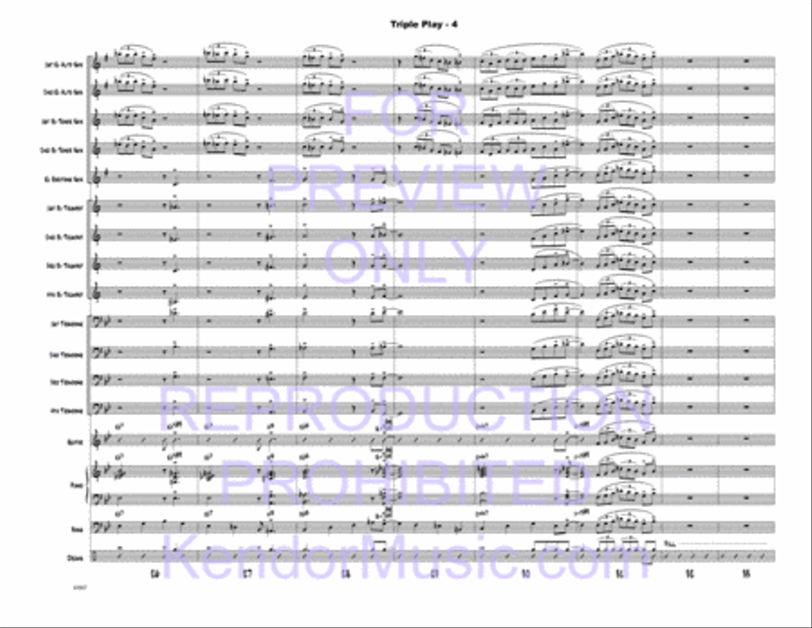Triple Play Triple Play Jazz Ensemble scores gallery preview page 5