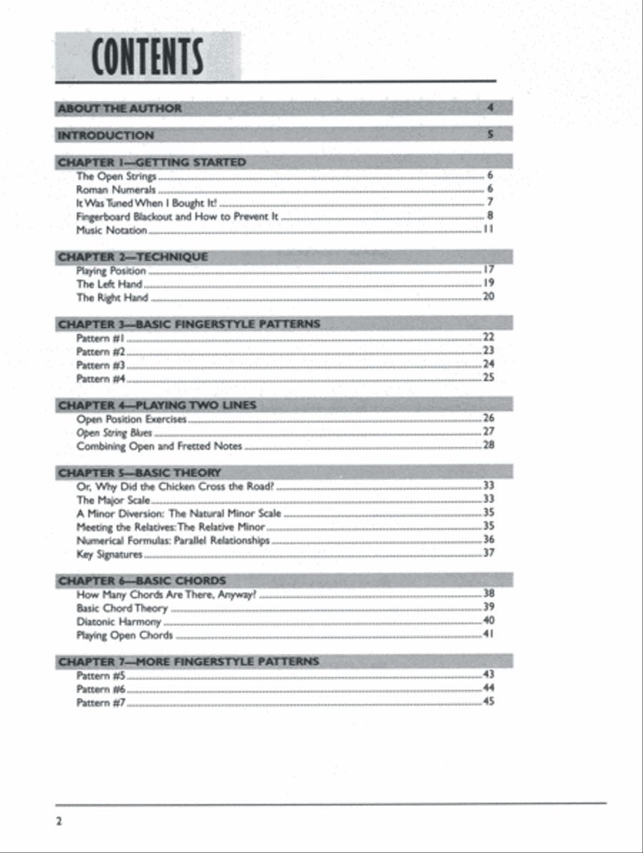 Beginning Fingerstyle Guitar (Book & Audio) Fingerpicking Guitar scores gallery preview page 5